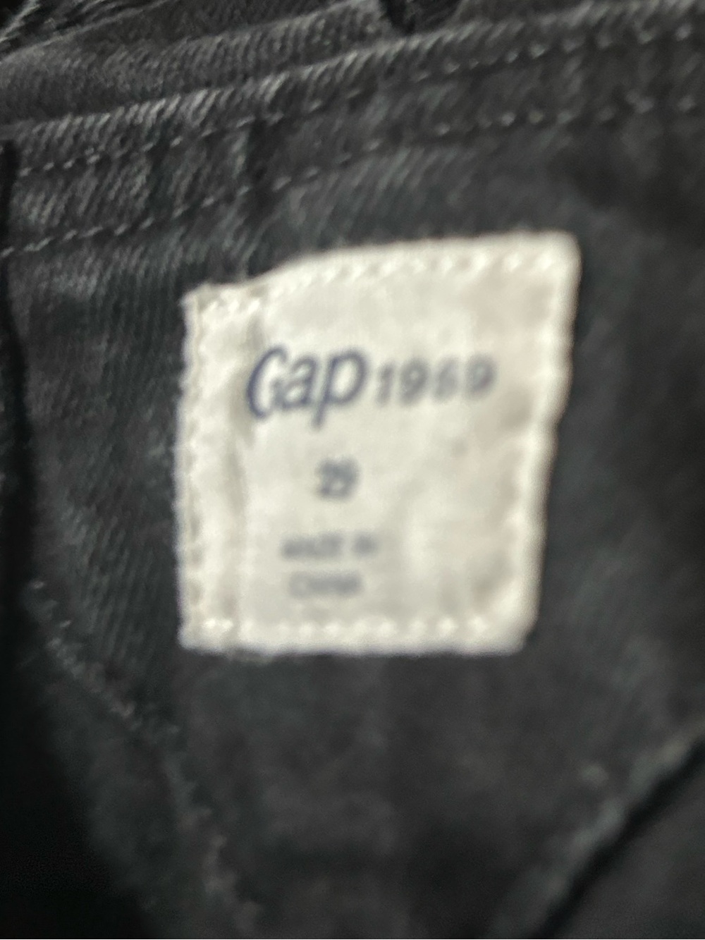 GAP Black Denim Overalls size 29 - Picture 3 of 4